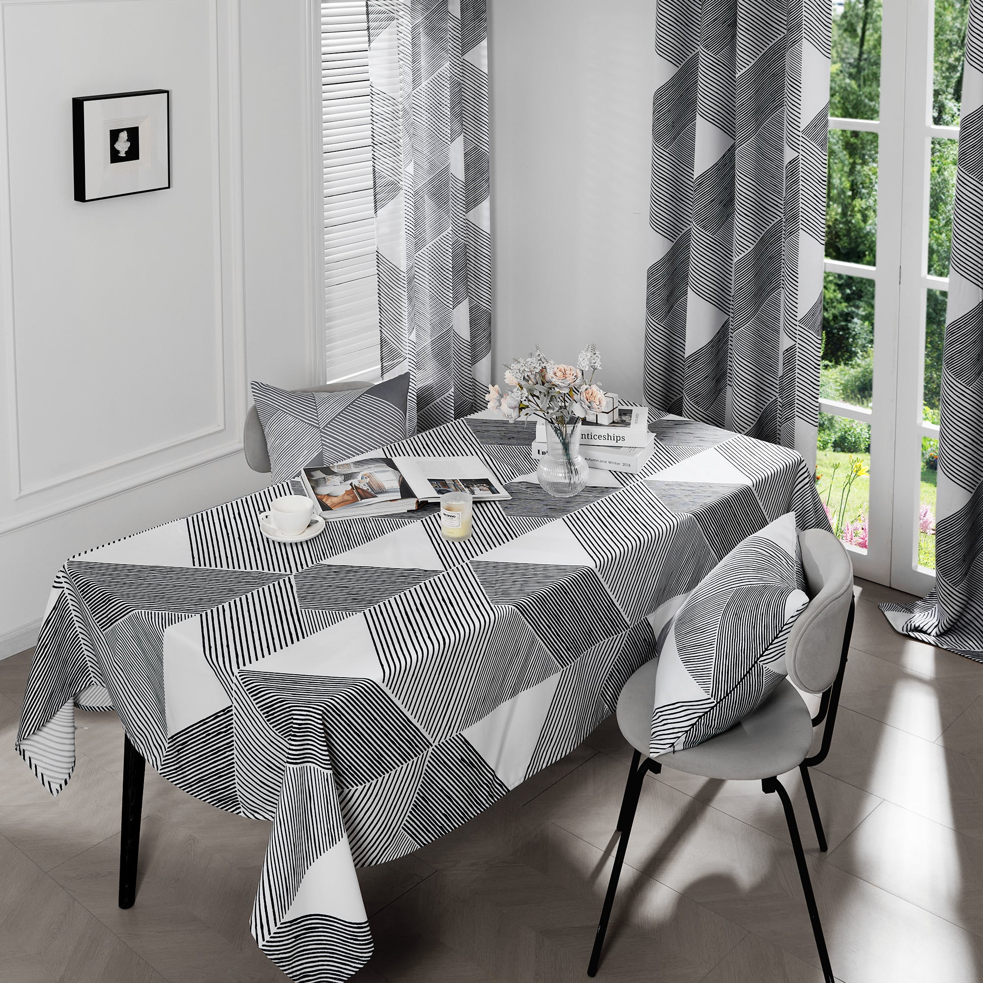 Wasserdichte Tischdecke Classic Pleat 1 Stück – Deconovo DE