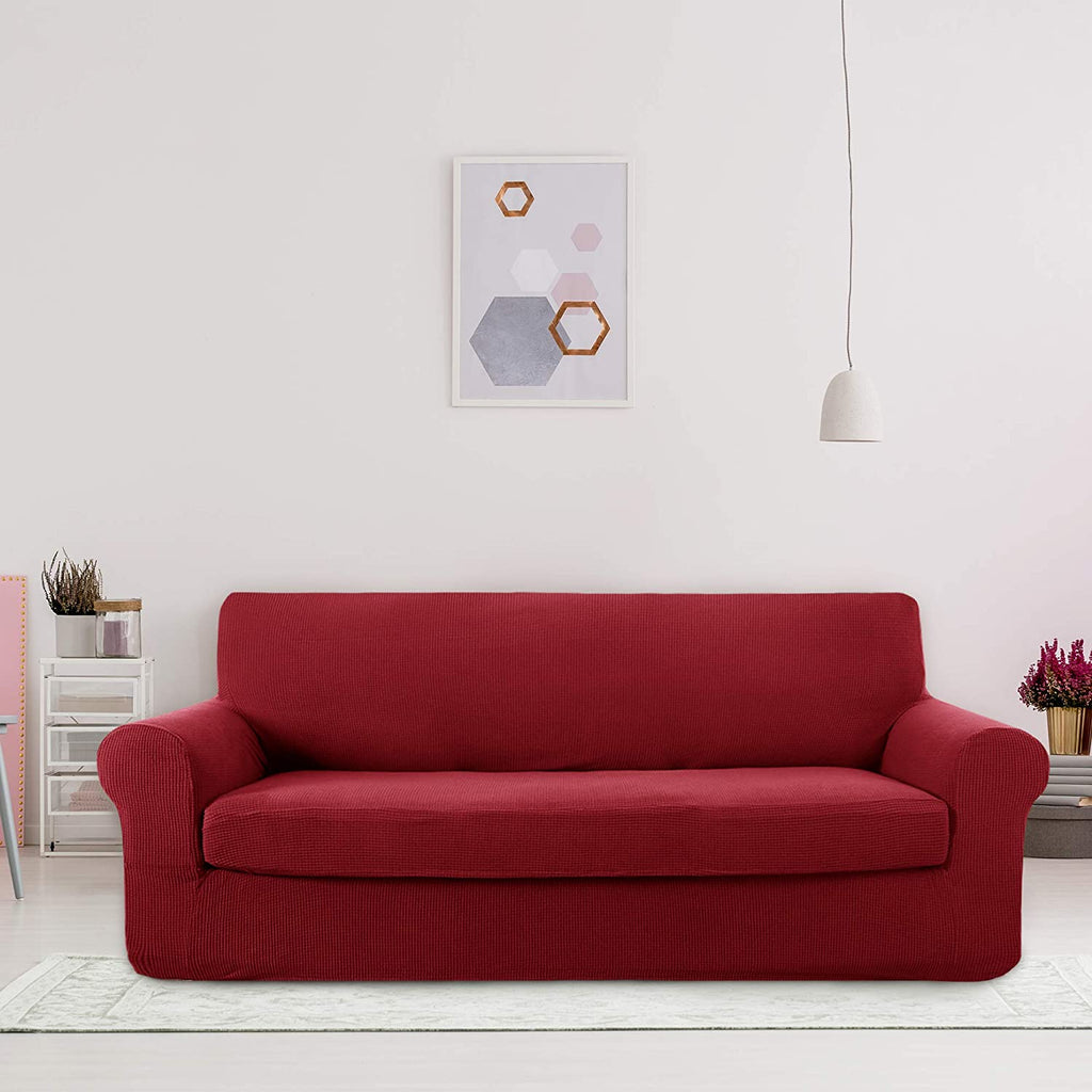 Deconovo Sofabezug Jacquard Sofaüberwurf Stretch Couchhusse – Deconovo DE