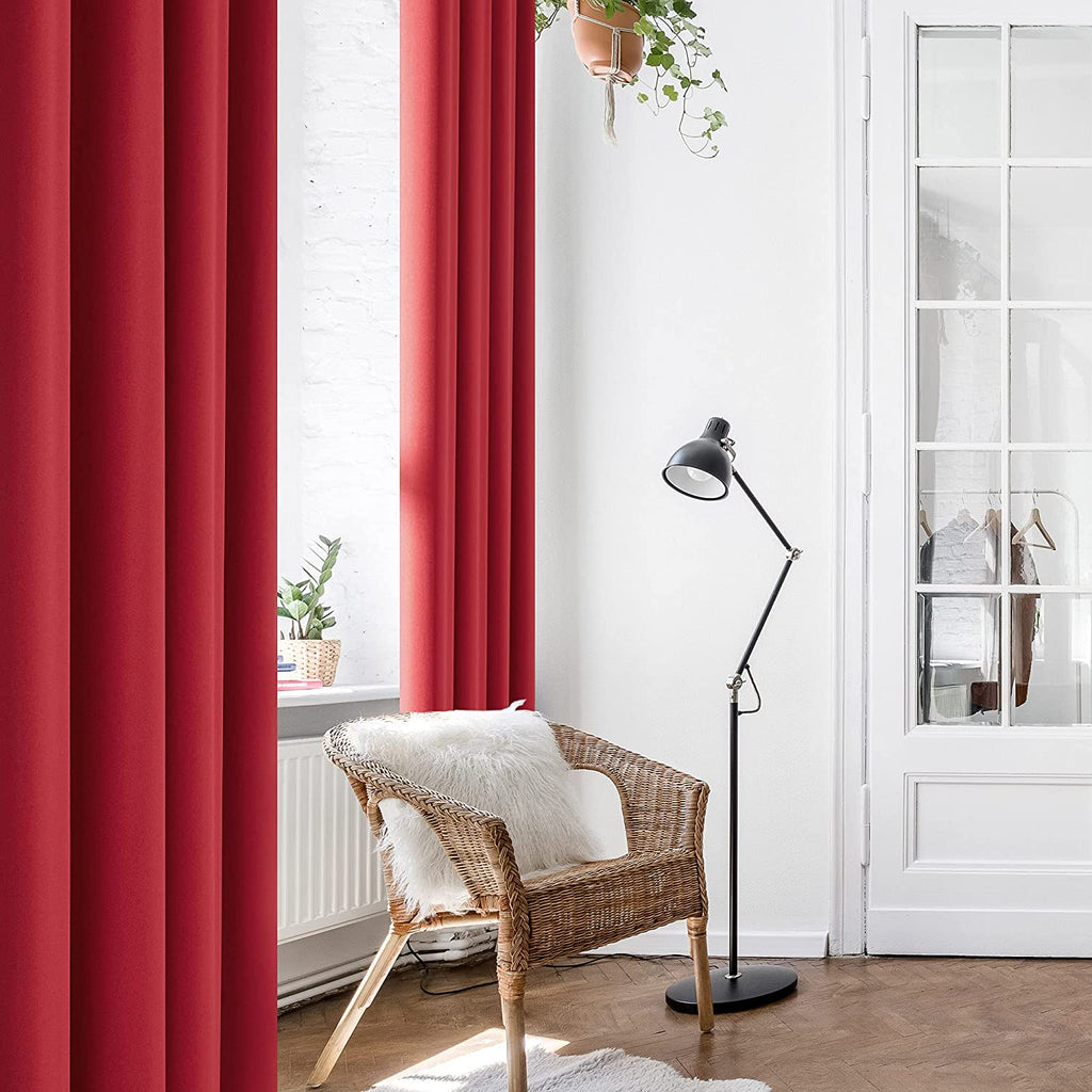 Deconovo Vorhang mit Ösen für Wohnzimmer Oxford Thermovorhang Gardinen – Deconovo DE